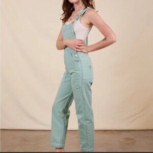Big Bud Press Overalls in Sage Green, Size Small, Unisex, Womens